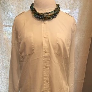 Apt 9 long sleeve sheer blouse. XL